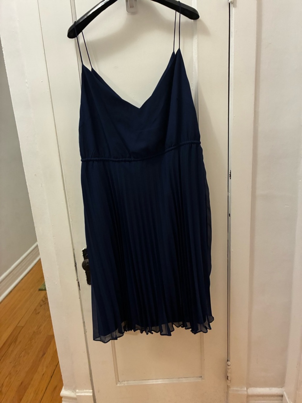 ASOS Design Navy Spaghetti Strap Dress